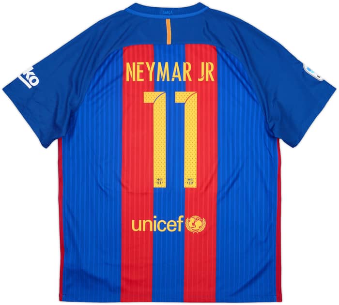 2016-17 Barcelona Home Shirt Neymar Jr #11 - 10/10 - (XL)