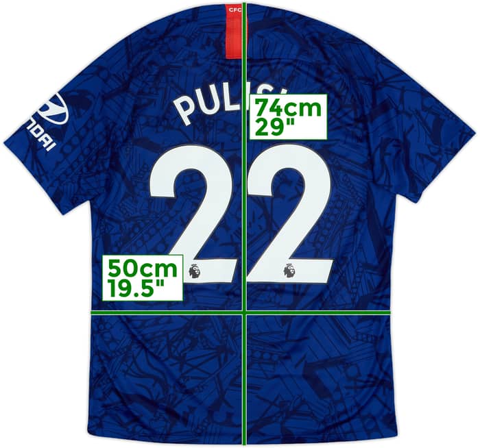 2019-20 Chelsea Home Shirt Pulisic #22 - 8/10 - (M)