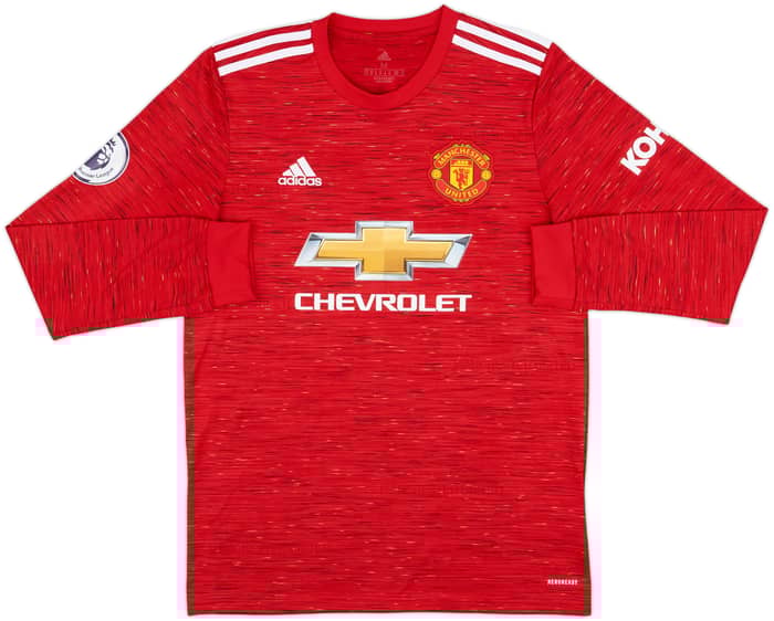 2020-21 Manchester United Home L/S Shirt Rashford #10 - 9/10 - (M)