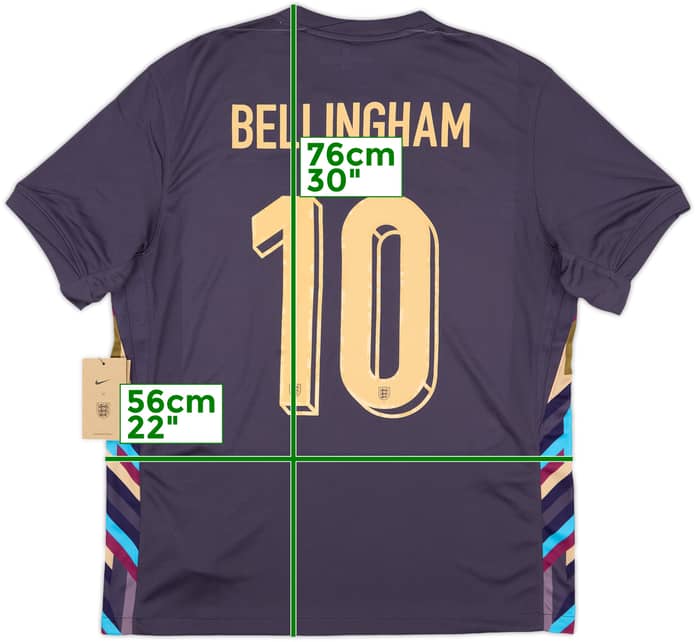 2024-25 England Away Shirt Bellingham #10 (L)