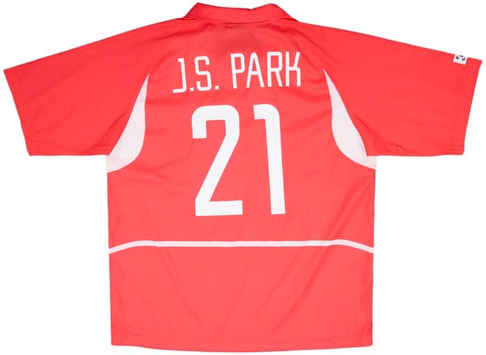 2002-03 South Korea Home Shirt J.S.Park #21 - 9/10 - (XXL)