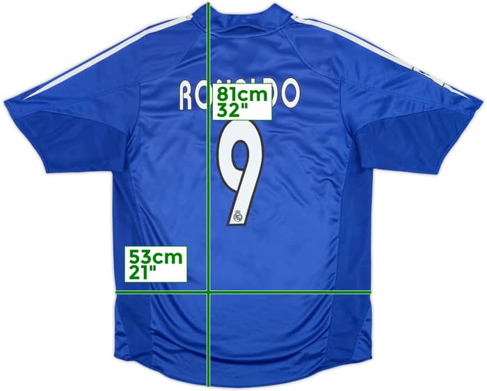 2004-05 Real Madrid Third Shirt Ronaldo #9 - 9/10 - (L)