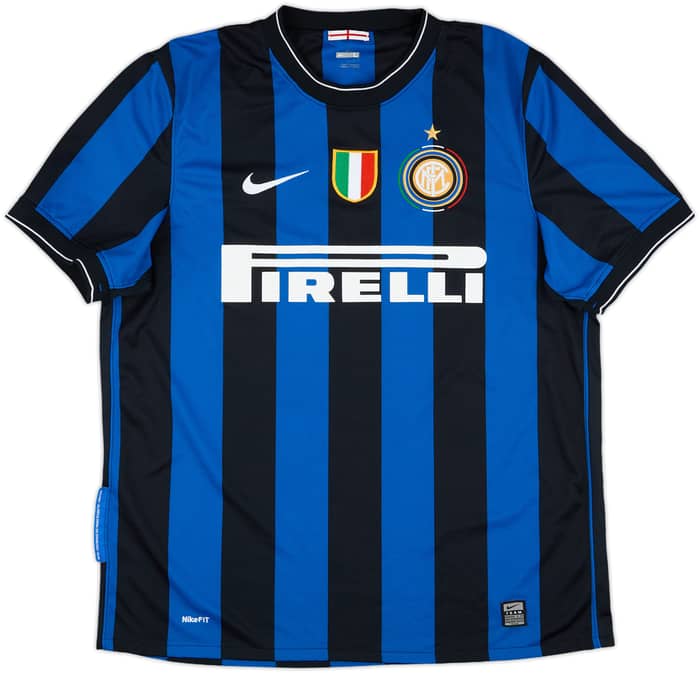 2009-10 Inter Milan Home Shirt Eto'o #9 - 8/10 - (L)