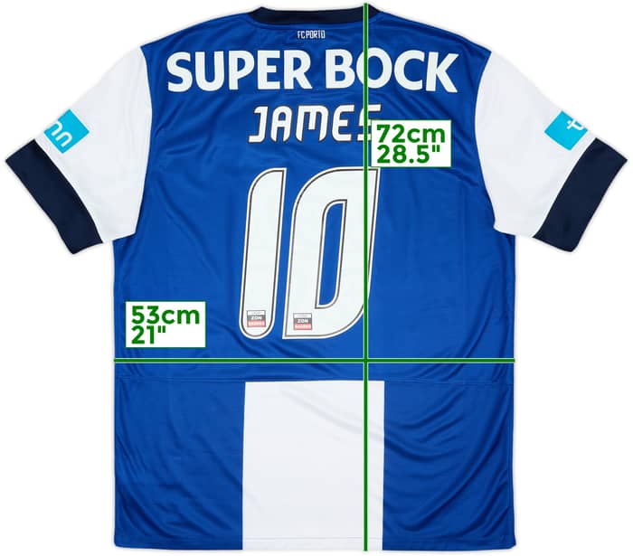 2012-13 Porto Home Shirt James #10 - 8/10 - (L)