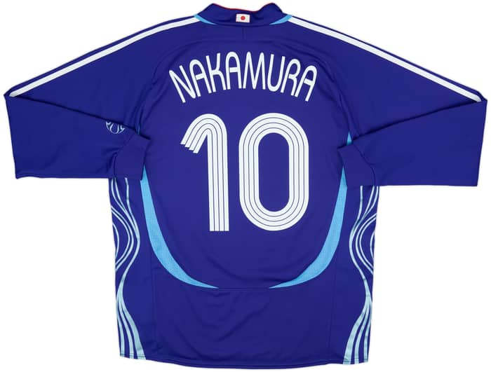 2006-08 Japan Home L/S Shirt Nakamura #10 - 8/10 - (M/L)