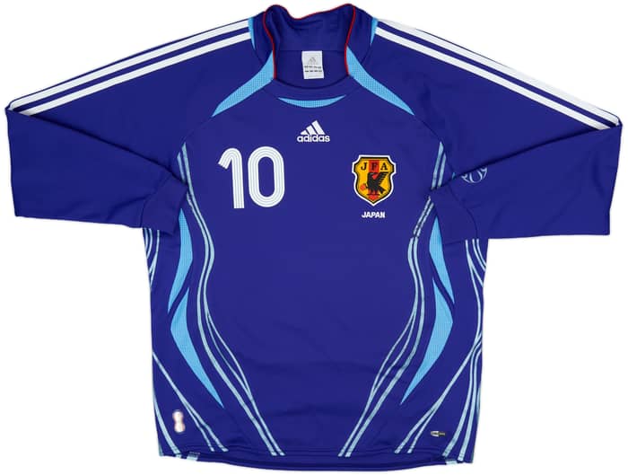 2006-08 Japan Home L/S Shirt Nakamura #10 - 8/10 - (M/L)