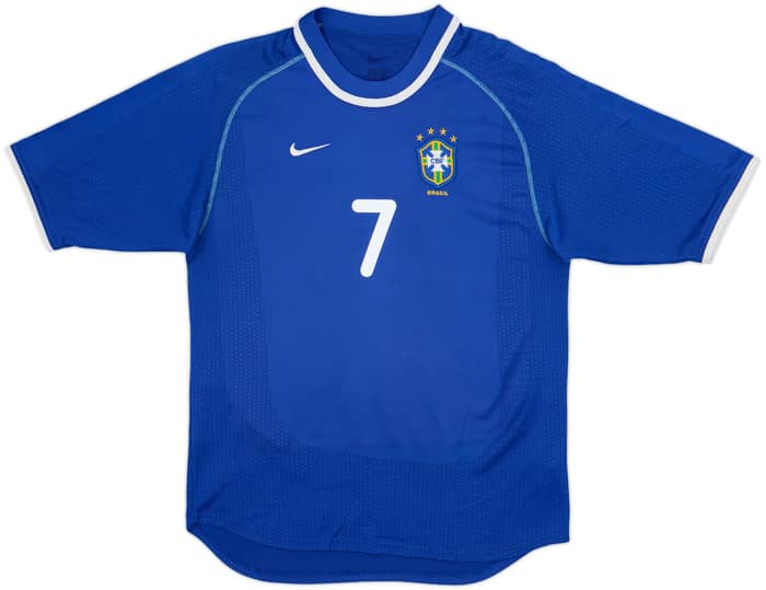 2000-02 Brazil Away Shirt Ronaldinho #7 - 9/10 - (M)