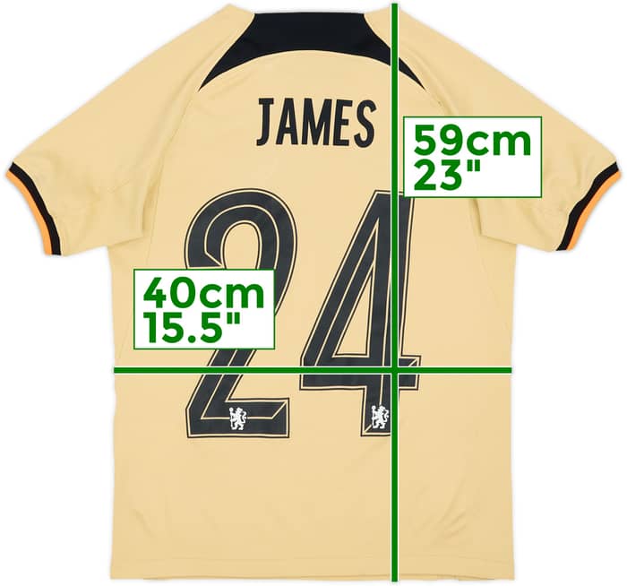 2022-23 Chelsea Third Shirt James #24 - 6/10 - (M.Boys)