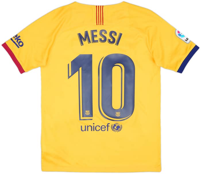 2019-20 Barcelona Away Shirt Messi #10 - 8/10 - (XL.Boys)