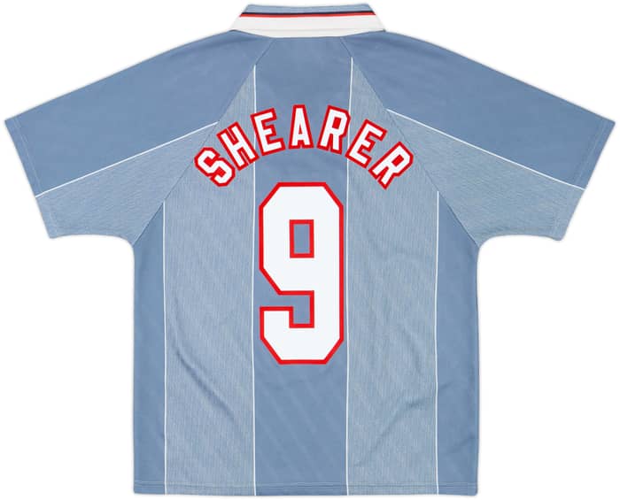 1996-97 England Away Shirt Shearer #9 - 9/10 - (M)