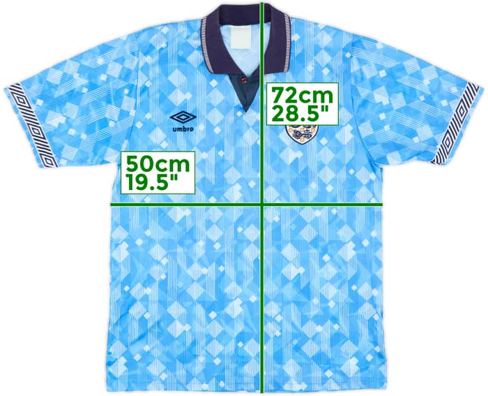 1990-92 England Third Shirt - 8/10 - (M)