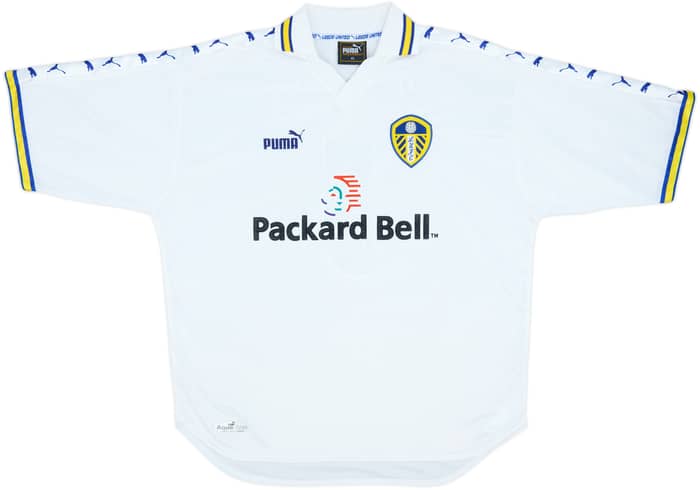 1998-00 Leeds United Home Shirt Radebe #5 - 10/10 - (XL)