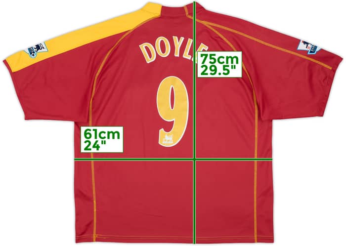 2006-07 Reading Away Shirt Doyle #9 - 7/10 - (XL)