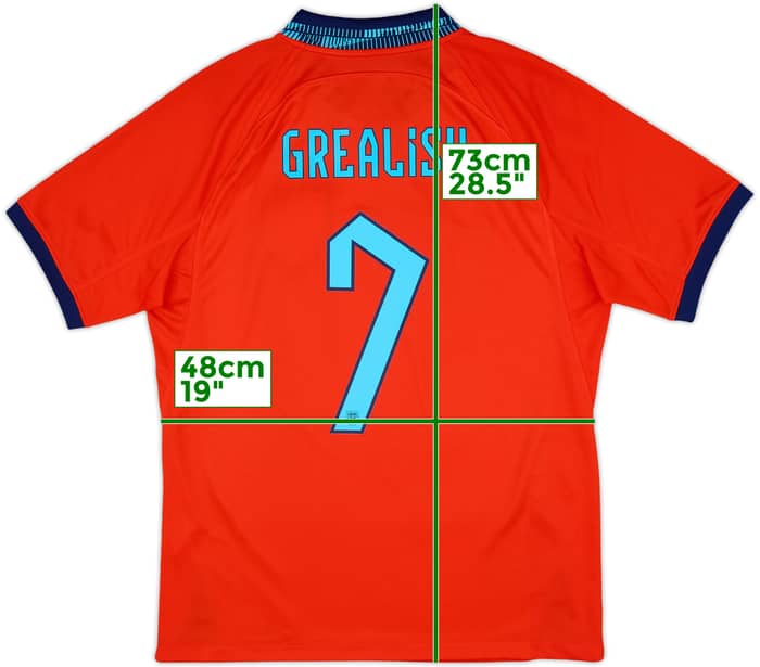 2022-23 England Away Shirt Grealish #7 - 10/10 - (M)