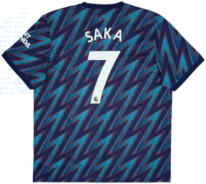2021-22 Arsenal Third Shirt Saka #7 - 10/10 - (XL)