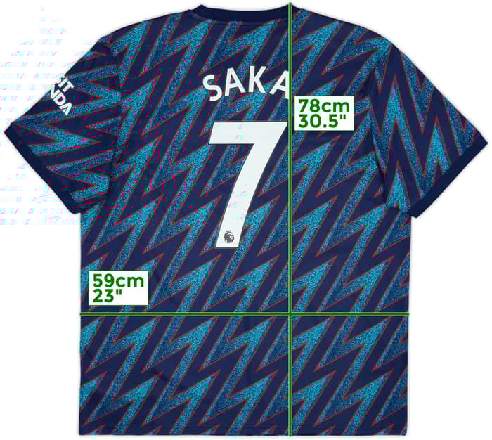 2021-22 Arsenal Third Shirt Saka #7 - 10/10 - (XL)