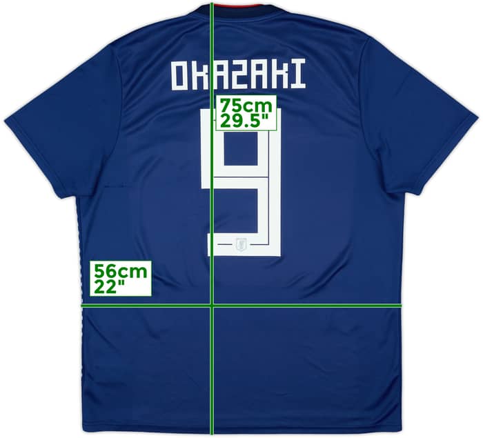 2018-19 Japan Home Shirt Okazaki #9 - 7/10 - (XL)