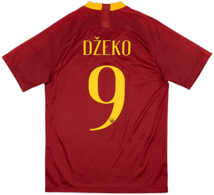 2018-19 Roma Home Shirt Dzeko #9 - 10/10 - (S)