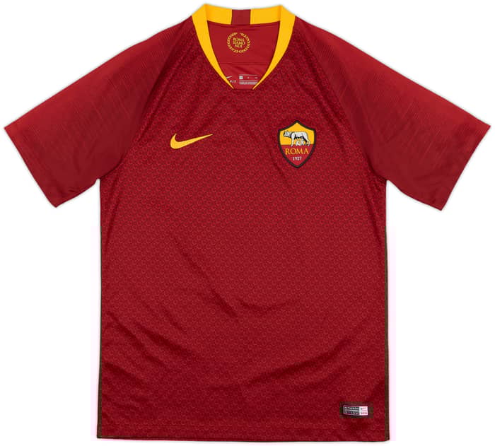 2018-19 Roma Home Shirt Dzeko #9 - 10/10 - (S)