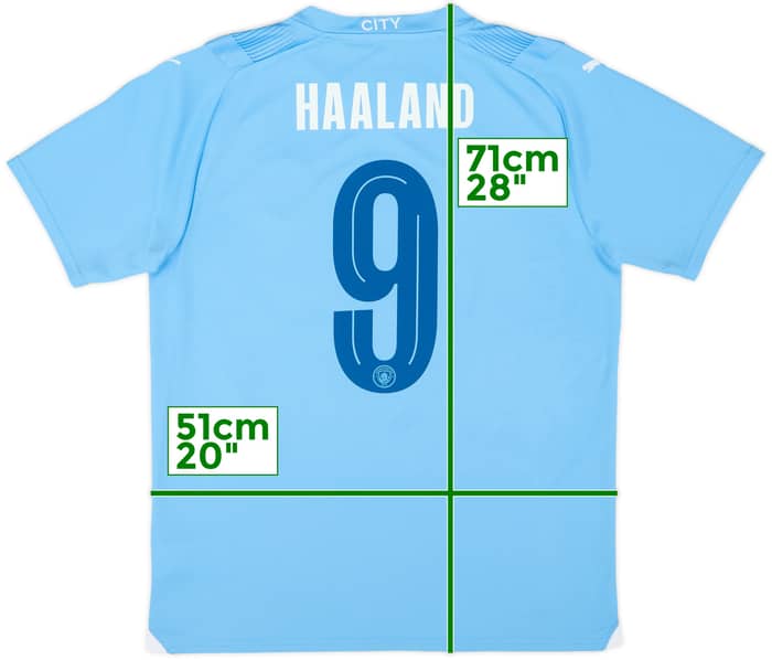2023-24 Manchester City Home Shirt Haaland #9 (M)