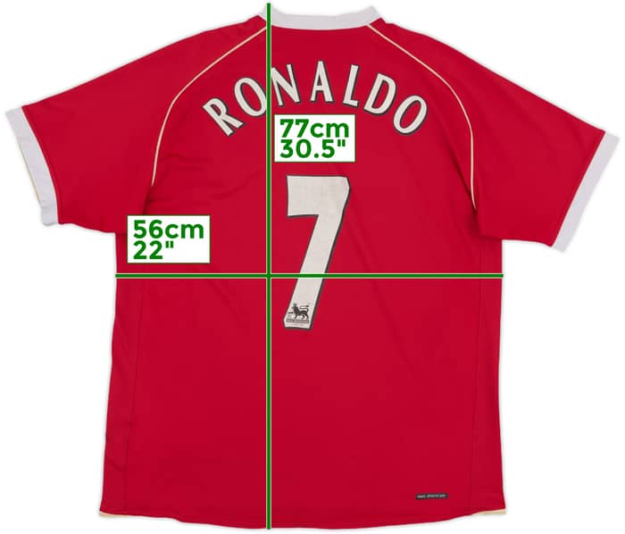 2006-07 Manchester United Home Shirt Ronaldo #7 - 5/10 - (L)