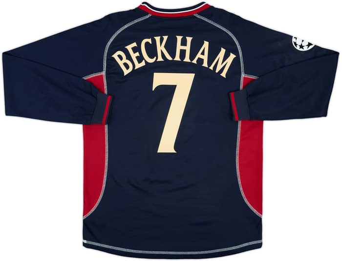 2000-01 Manchester United Third L/S Shirt Beckham #7 - 7/10 - (M)