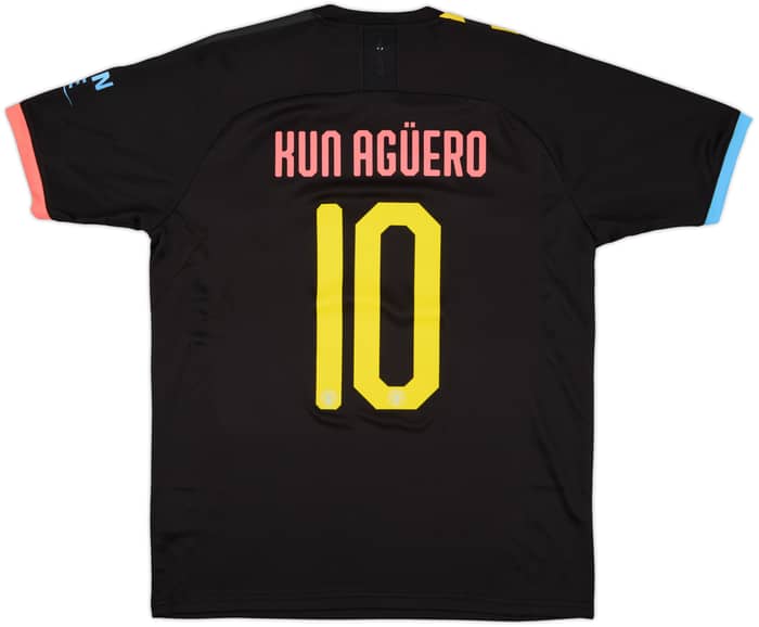 2019-20 Manchester City Away Shirt Kun Aguero #10 (L)