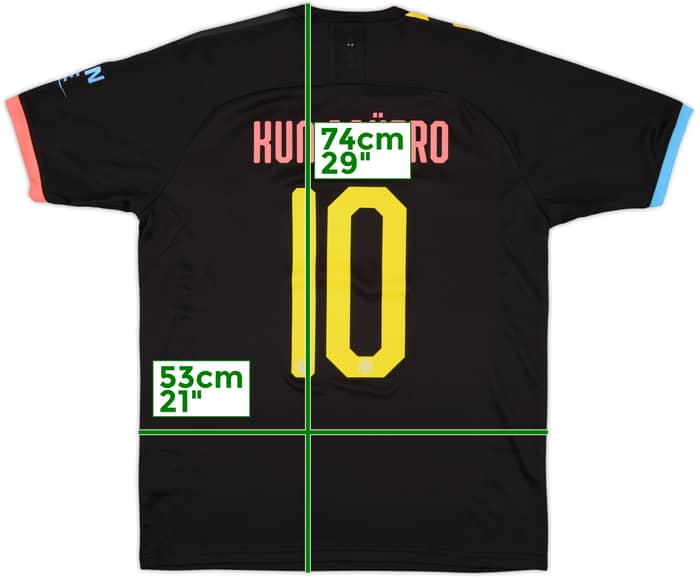 2019-20 Manchester City Away Shirt Kun Aguero #10 (L)