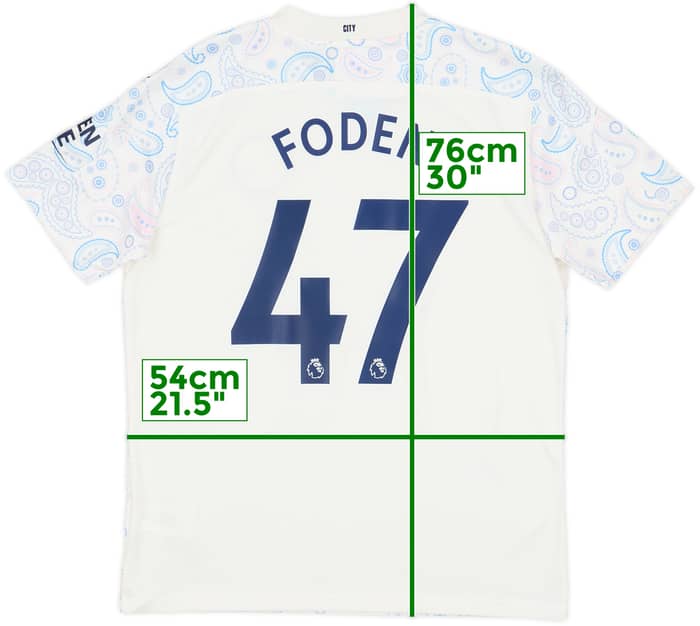 2020-21 Manchester City Third Shirt Foden #47 (L)