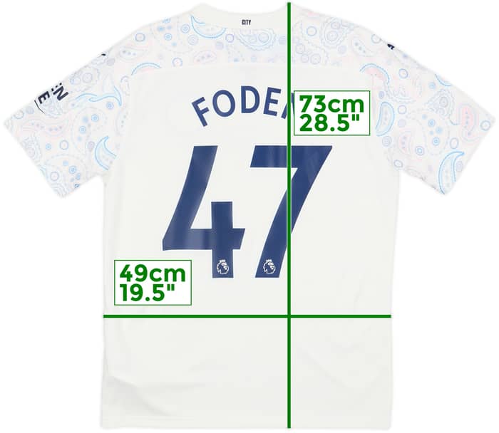 2020-21 Manchester City Third Shirt Foden #47 (M)
