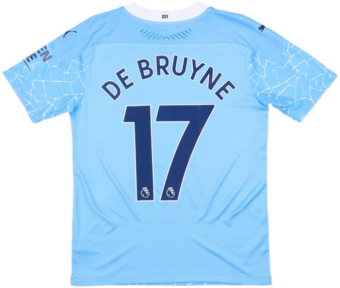 2020-21 Manchester City Authentic Home Shirt De Bruyne #17 (S)