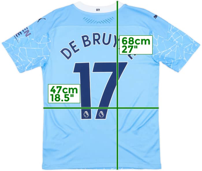 2020-21 Manchester City Authentic Home Shirt De Bruyne #17 (S)