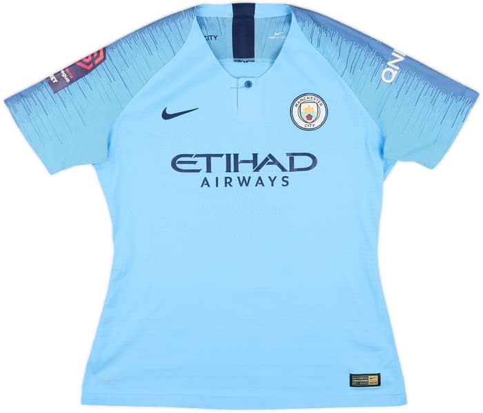 2018-19 Manchester City Women Match Issue Home Shirt Parris #17