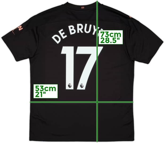 2020-21 Manchester City Away Shirt De Bruyne #17 (L)