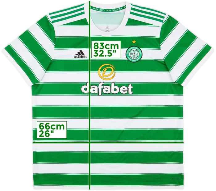 2021-22 Celtic Home Shirt - 9/10 - (XXL)
