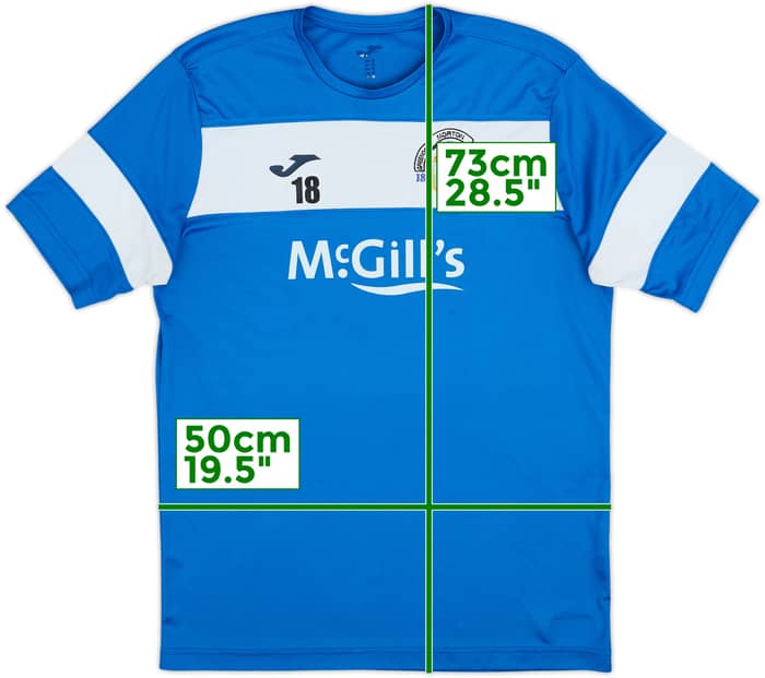 2022-23 Greenock Morton Player Issue Joma Training Shirt #18 - 6/10 - (M)