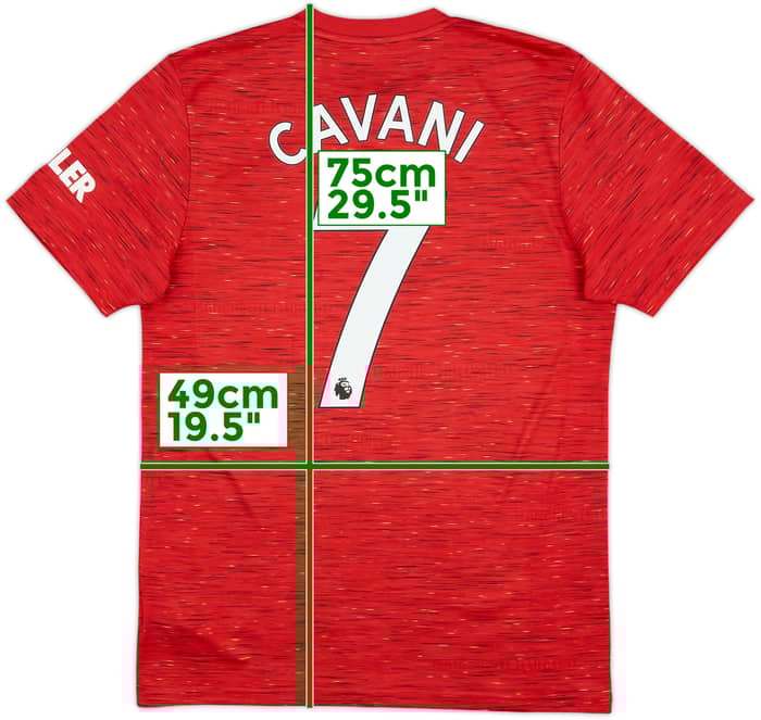 2020-21 Manchester United Home Shirt Cavani #7 - 7/10 - (M)