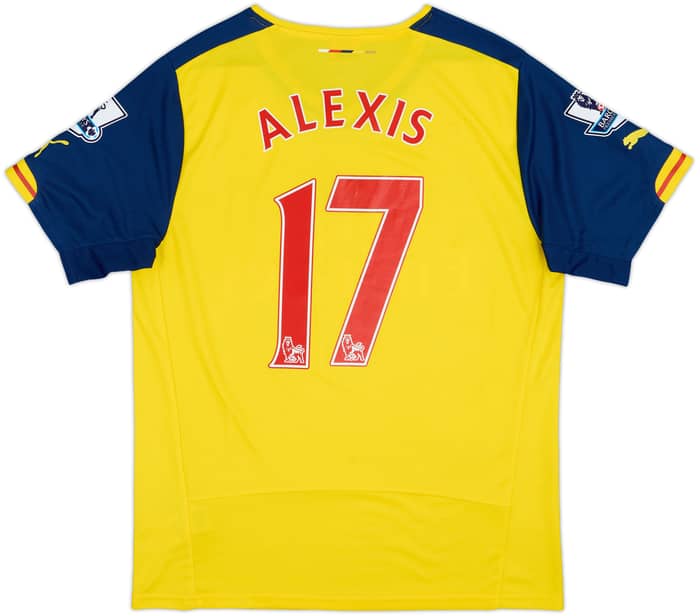 2014-15 Arsenal Away Shirt Alexis #17 - 7/10 - (M)