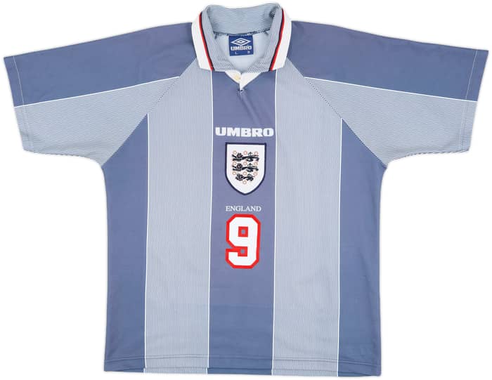 1996-97 England Away Shirt Shearer #9 - 9/10 - (L)