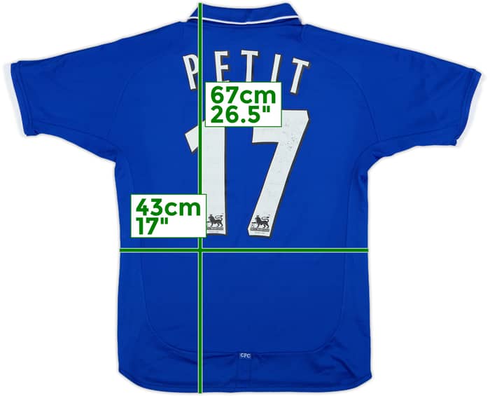 2001-03 Chelsea Home Shirt Petit #17 - 8/10 - (M.Boys)
