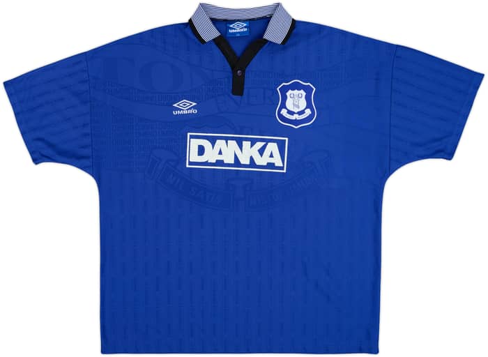 1995-97 Everton Home Shirt Ferguson #9 - 8/10 - (XXL)