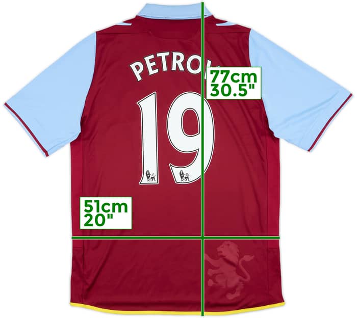 2012-13 Aston Villa Home Shirt Petrov #19 - 7/10 - (M)