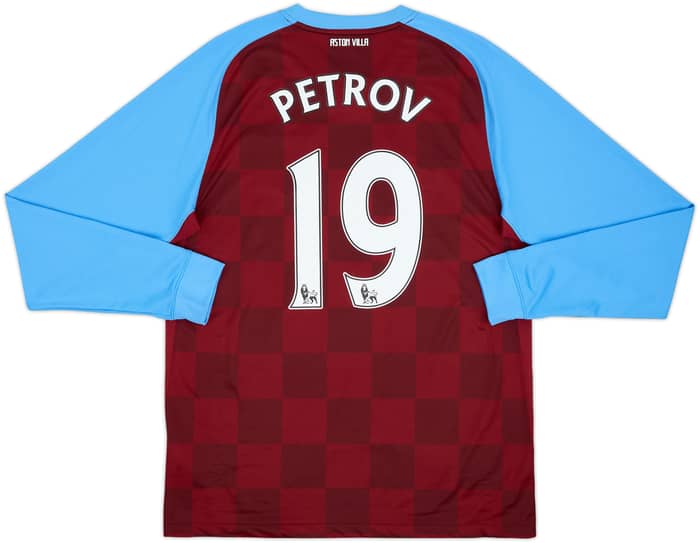 2011-12 Aston Villa Home L/S Shirt Petrov #19 - 5/10 - (M)