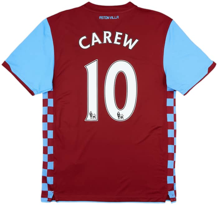 2010-11 Aston Villa Home Shirt Carew #10 - 9/10 - (M)