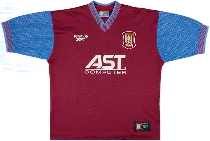 1997-98 Aston Villa Home Shirt Yorke #10 - 8/10 - (L)