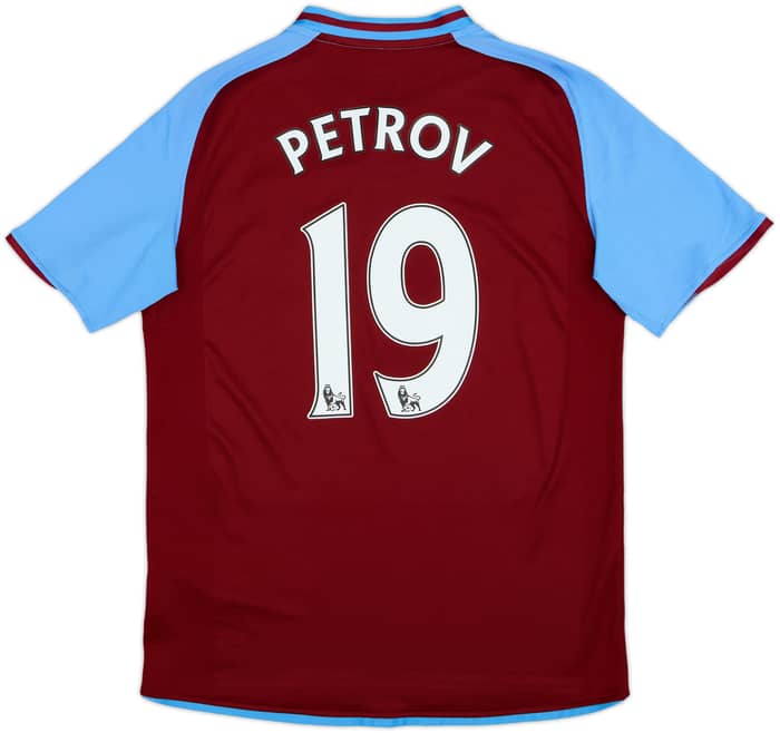 2008-09 Aston Villa Home Shirt Petrov #19 - 7/10 - (M)