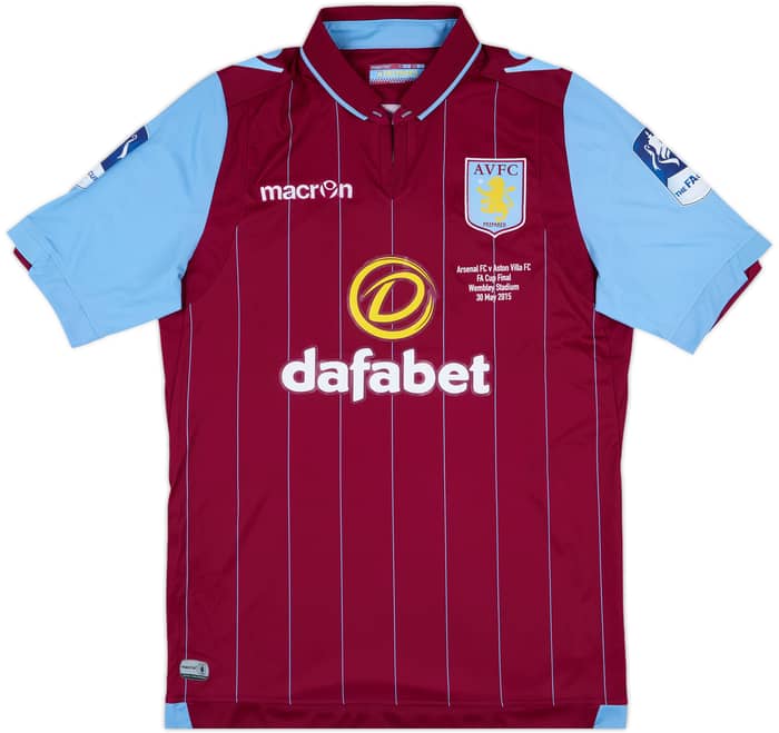 2014-15 Aston Villa 'FA Cup Final' Home Shirt Grealish #40 - 9/10 - (S)