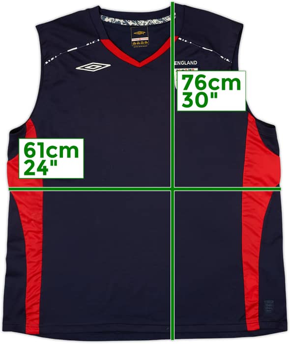 2006-08 England Umbro Training Vest - 8/10 - (XXL)