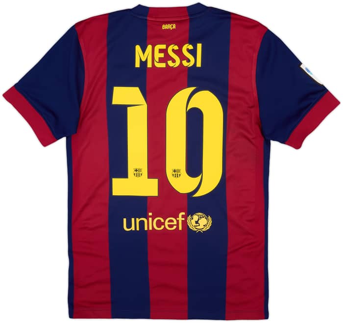 2014-15 Barcelona Home Shirt Messi #10 - 7/10 - (S)