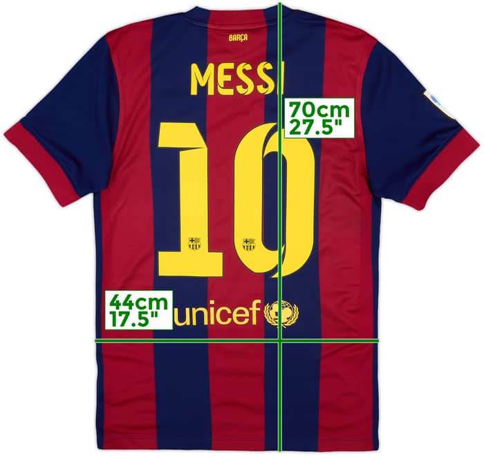 2014-15 Barcelona Home Shirt Messi #10 - 7/10 - (S)